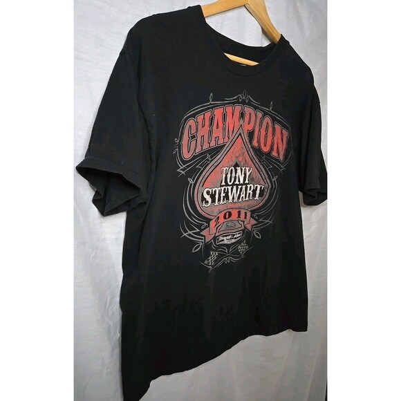 NASCAR Tony Stewart T-Shirt, 2011 Champion Haas Racing, Sz XL, Black - Picture 3 of 6